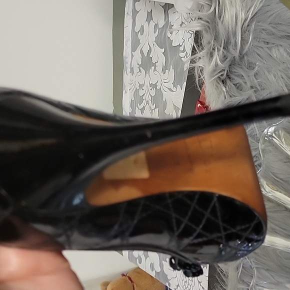 Christian Dior Cannage Patent Leather Peep Toe with heels - Picture 12 of 17